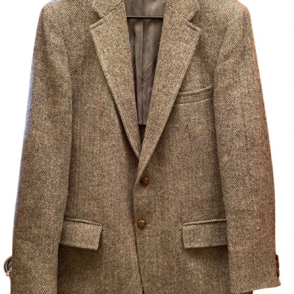 Vintage large Harris Tweed jacket Scotland Outer Hebrides wool - Picture 16 of 16